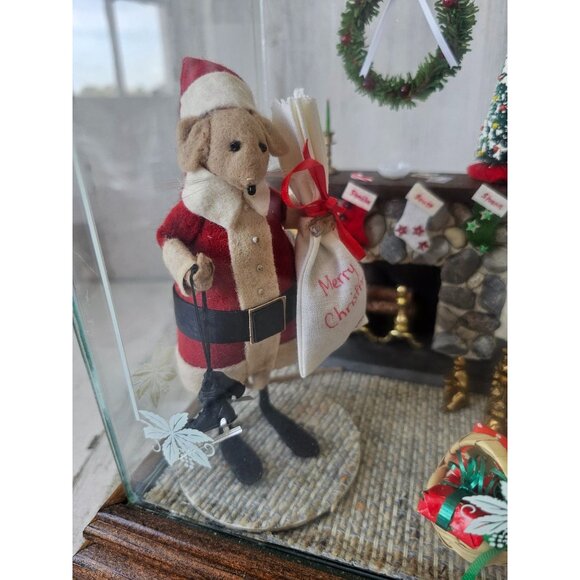 Vintage Santa Christmas scene chimney musical Wiseman diorama unique - Picture 2 of 10